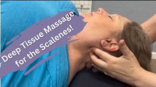 Deep tissue work for the scalenes [upl. by Colston]