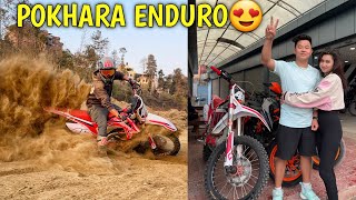 POKHARA ENDURO RACE KO LAGI PRACTICE GARDAI😍  DIRT BIKE IN NEPAL  LADY RIDER alishakhadgi9769 [upl. by Tina]