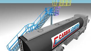 Safe Tanker Access Carbis Loadtec Standard Platform amp Folding Stairs [upl. by Enrobso]