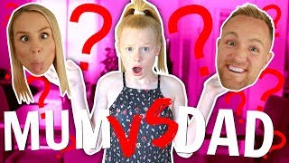 WHO KNOWS ME BETTER CHALLENGE 😱 mum VS dad [upl. by Rutledge]