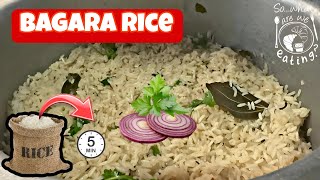 Bagara rice  How to make Bagara rice  Tasty and simple [upl. by Annaesor]