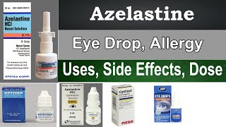 Azelastine eye drops how supplied  azelastine eye drops  Uses side Effects Dose [upl. by Elissa]