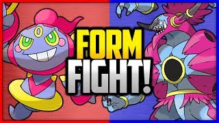 Hoopa Confined vs Unbound  Pokémon Form Fight Mythical [upl. by Ardnuhs979]