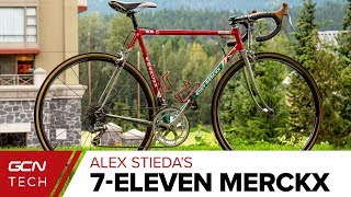 Original 7Eleven Merckx Team Bike  Alex Stiedas RetroModern Masterpiece [upl. by Leclair]