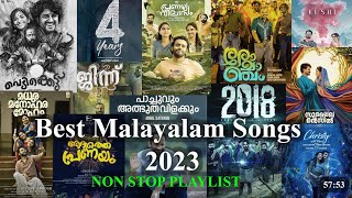 Latest Malayalam Songs 2023 till Junetop15Best NonStop Audio Playlist [upl. by Nabois]