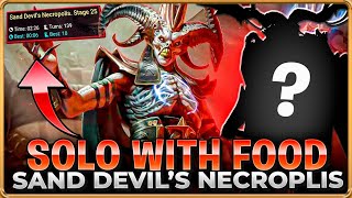 QUICK SOLO FARM Stage 25 Of The Sand Devils Necropolis With Food Raid Shadow Legends [upl. by Kellyann]