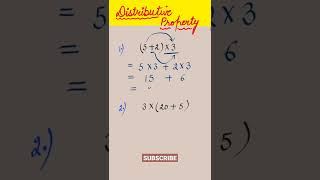 Distributive Property of multiplication over addition shorts [upl. by Bourne966]