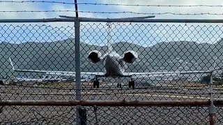 Gulfstream Jet Blast at St Maarten [upl. by Vikki]