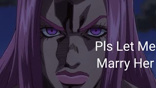 Anasui Asking For Jotaros Blessing [upl. by Niliram]