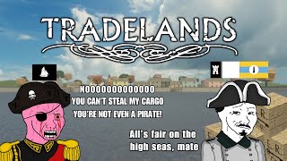 Roblox Tradelands  Skit Review [upl. by Thorrlow]