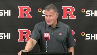 Greg Schiano Virginia Tech Game Week Press Conference [upl. by Llerraj856]