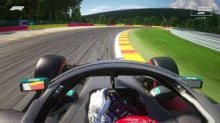 Mercedes W11 Onboard at SpaFrancorchamps [upl. by Yelroc469]