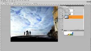 PHOTOSHOP CS5 correzione cielo bruciato sovraesposto [upl. by Bully363]