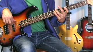 George Harrison  Got My Mind Set On You  Bass Cover [upl. by Trebleht]