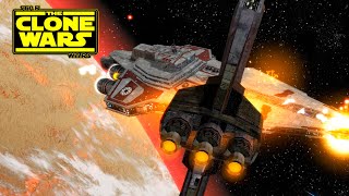 CIS Frigates HD vs Legacy Star Destroyer  Star Wars the Clone Wars [upl. by Nnylav]