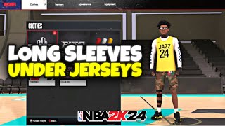 NBA 2K24 LONG SLEEVES UNDER JERSEYS 🔥 [upl. by Nyladnor480]