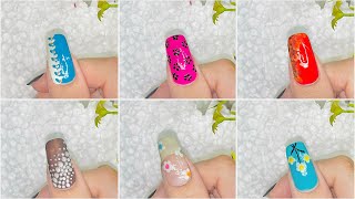 Top 6 Nail art tutorial for beginners  Nail art designs 2024  Summer trending nailart nails [upl. by Alicea757]