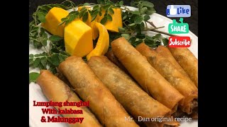 Lumpiang Shanghai with Kalabasa amp Malunggay  Beef Recipe  Kalabasa Recipe  3rd cooking vlog [upl. by Eugor]