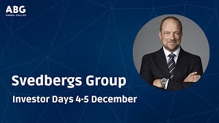 Svedberg Group  ABGSC Investor Days [upl. by Ekusoyr]