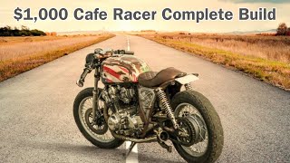 Building a Cafe Racer for under 1000 Starting with a 400 Honda CB750 [upl. by Tahp]