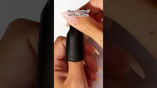 How to remove Gel Nail Polish using the soak off method 💅Full tutorial on YouTube shorts tutorial [upl. by Sad]