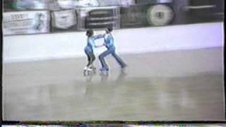 1984 US National Roller Skating Championships  Intermediate Dance Final  14 Step1 [upl. by Aliuqat]