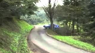 Rally Car Plows into Tree [upl. by Gisele414]