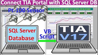 How to connect data between TIA Portal V17 with Ms SQL Server by using VB script [upl. by Yenal]