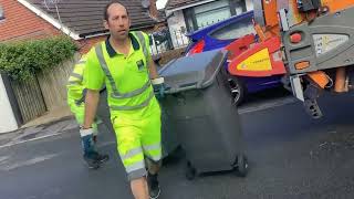 Recycling bin men emptying bins in Bournemouth part 2 [upl. by Hsac]