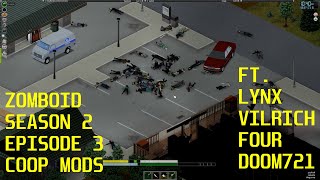 S2E3 Gas Station Cleared  Project Zomboid Coop [upl. by Araic503]