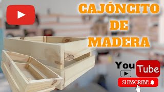 CAJÓNCITO DE MADERA TIPO VERDULERO [upl. by Orsino]