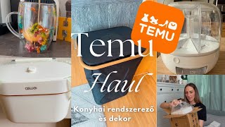 Első nagy TEMU konyhai rendszerezős videóm temu haul [upl. by Yanaton]