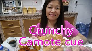 How to cook A Crunchy Camote Cue or camote fritter [upl. by Snowber]