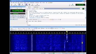 Sample PSK31 QSO [upl. by Yvel]