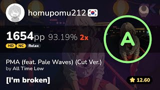 1260⭐ Relax  homupomu212  All Time Low  PMA Cut Ver Im broken HDRXNC 9319 1654pp 2❌ [upl. by Trebuh]