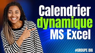 Créer un calendrier dynamique sur Excel [upl. by Ssyla]