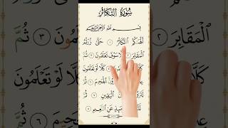 Surah Takasur surahtakasur islamicshorts tilawat quran [upl. by Portia]