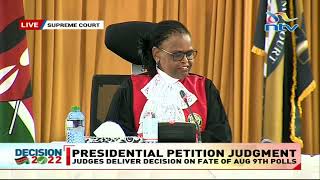 Full Supreme Court judgment on presidential election petition [upl. by Lenuahs]