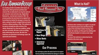 Hail Damage Repair San Angelo Tx Repairing Dents Without Repainting Paintless Dent Repair [upl. by Kristan]