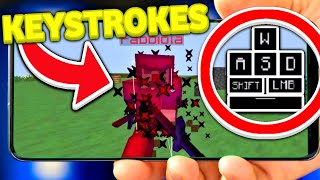 Real KEYSTROKES Client For MCPE 116  Minecraft Pocket Edition [upl. by Blaise777]