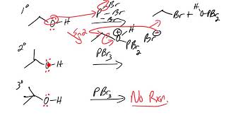 Activation of Alcohols Reactions with PBr3 [upl. by Thanasi]