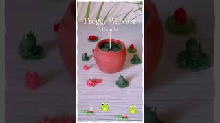 Froggy Whisper Candle🐸 candles candlemaking candlelover soycandle shorts [upl. by Somar]