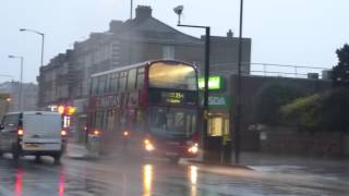 Arriva VLW route 254 in the rain at Stamford Hill 24th Sept 2015 [upl. by Annahvas949]