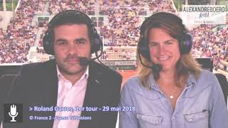 RolandGarros  Le coup de gueule de Matthieu Lartot et dAmélie Mauresmo contre le public [upl. by Merline]