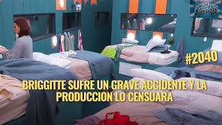 BRIGGITTE SUFRE UN GRAVE ACCIDENTE Y LA PRODUCCION LO CENSUARA EN LA CASA DE LOS FAMOSOS MEXICO 2 [upl. by Milty685]