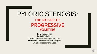 Vomiting in children case scenario 1 pyloric stenosis [upl. by Alle59]