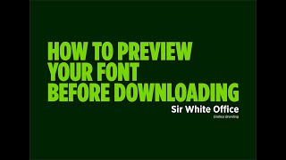 How to Preview Fonts on Google Fonts Before Downloading [upl. by Atter]