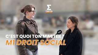 Cest quoi ton master  Master 1 droit social [upl. by Aunson]