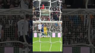 Fabian schar Penalty From the gallowgate Nufc v Wimbledon [upl. by Rabiah]