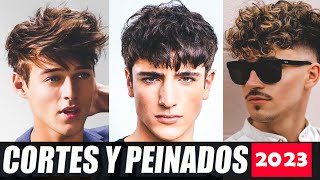 CORTES DE CABELLO Y PEINADOS PARA HOMBRES DE MODA 2023 [upl. by Acinorrev]